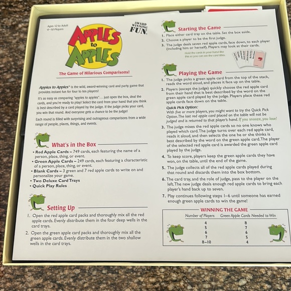 Apples to Apples Game - Picture 2 of 3